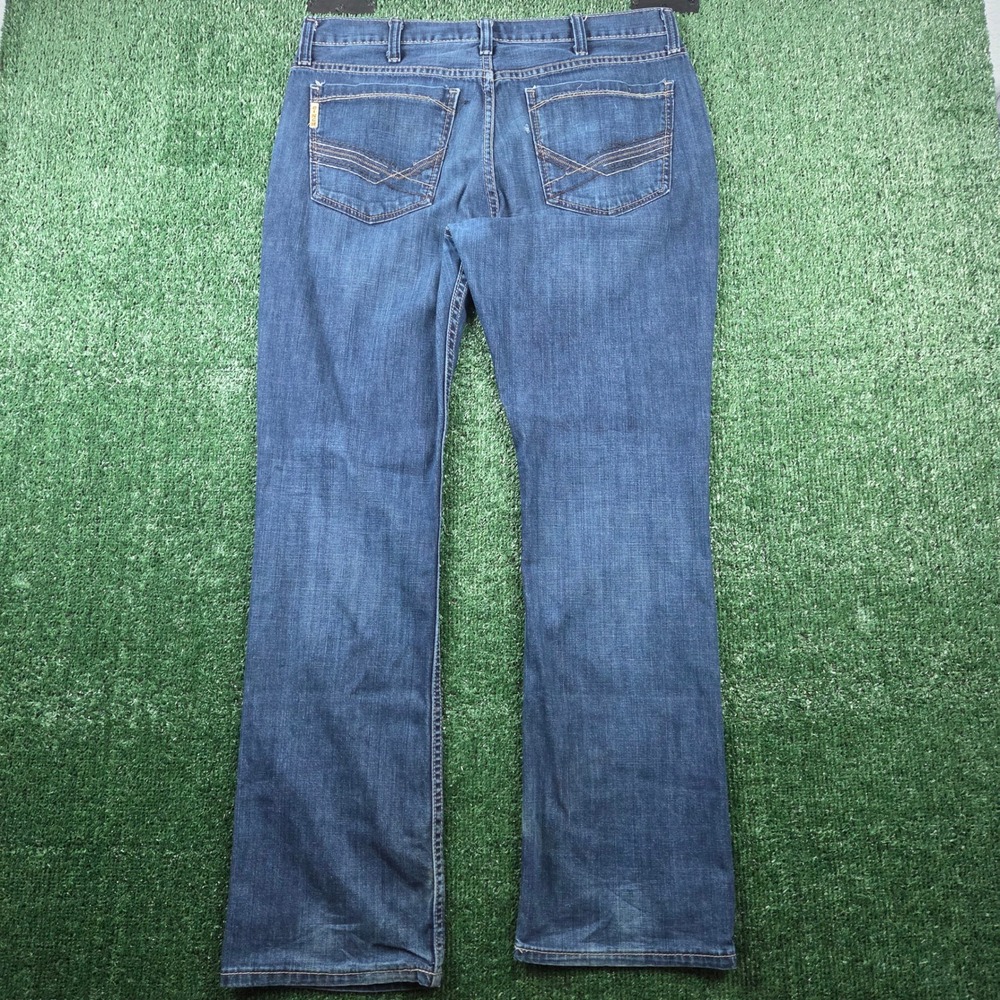 Cinch Ian Mens Slim Fit Bootcut Jeans Medium Wash Denim MB65436001 35x32